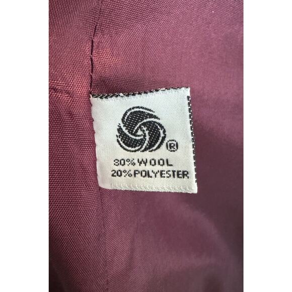 John Meyer Vintage Womens Purple Tweed Wool Blend Blazer Suit Jacket, Size 10 - Picture 7 of 8